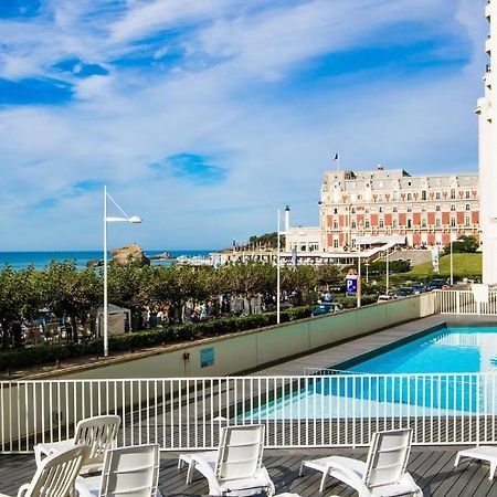 Superbe Studio Face A La Mer Acces Direct Plage 比亚里茨 外观 照片